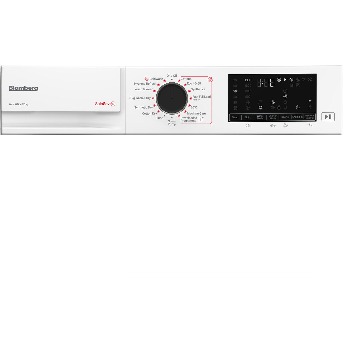 Blomberg LRF854311W 8kg/5kg 1400 Spin RecycledTub Washer Dryer - White