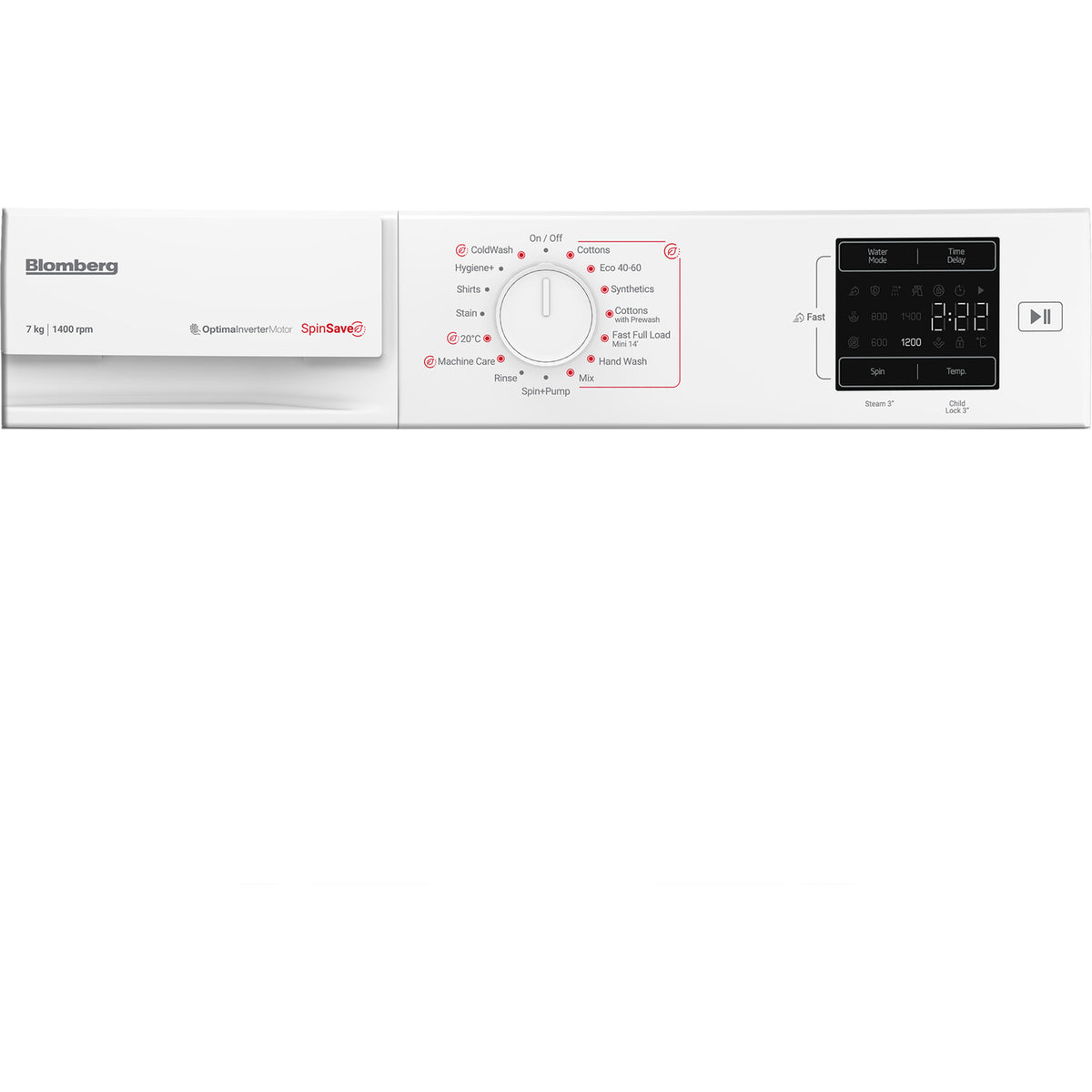 Blomberg LWA27461W 7kg 1400 Spin SpinSave Washing Machine - White