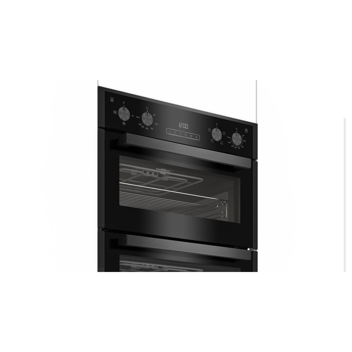 Blomberg RODN9202DX 59.4cm Built In Electric Double Oven - Dark Steel