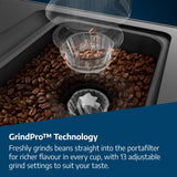 Beko CED7524X Espresso Machine with Integrated Grinder and Milk Cup - Silver
