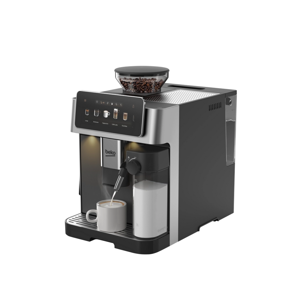 Beko CEG8564X CaffeExperto Series Espresso Machine with Integrated Grinder and Milk Cup - Silver