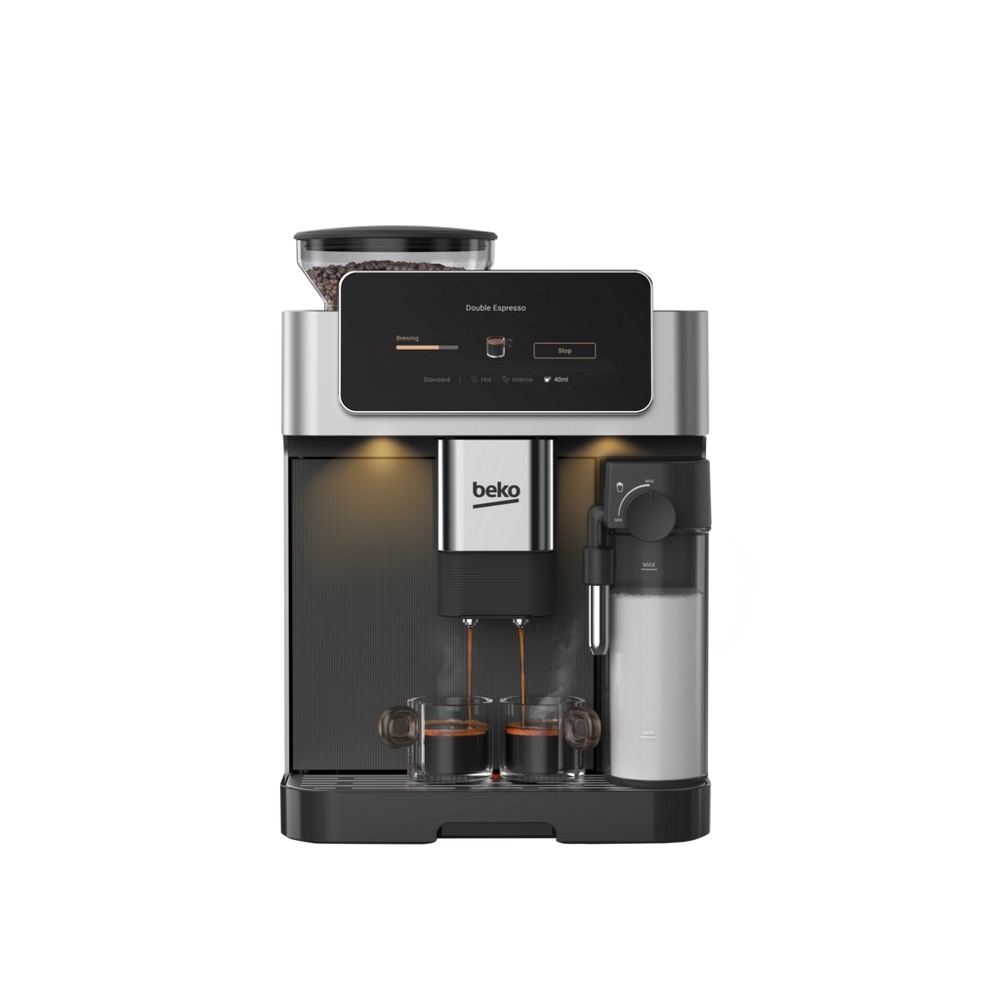 Beko CEG8564X CaffeExperto Series Espresso Machine with Integrated Grinder and Milk Cup - Silver