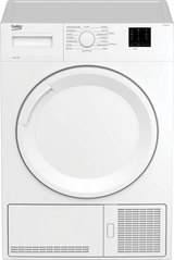 Beko DTKCE80021W 8kg Condenser Tumble Dryer with Sensor Programmes - White