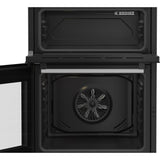 Beko EDC6731W 60cm Double Oven Electric Cooker with Vitroceramic Hob - White