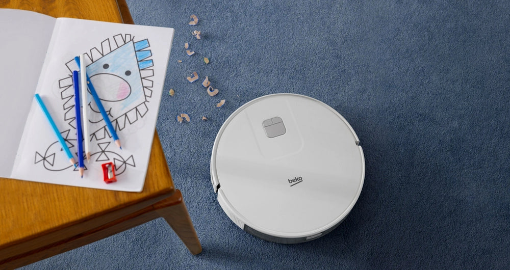 Beko VRR60314VW Robot Vacuum Cleaner - 150 Minutes Run Time - White