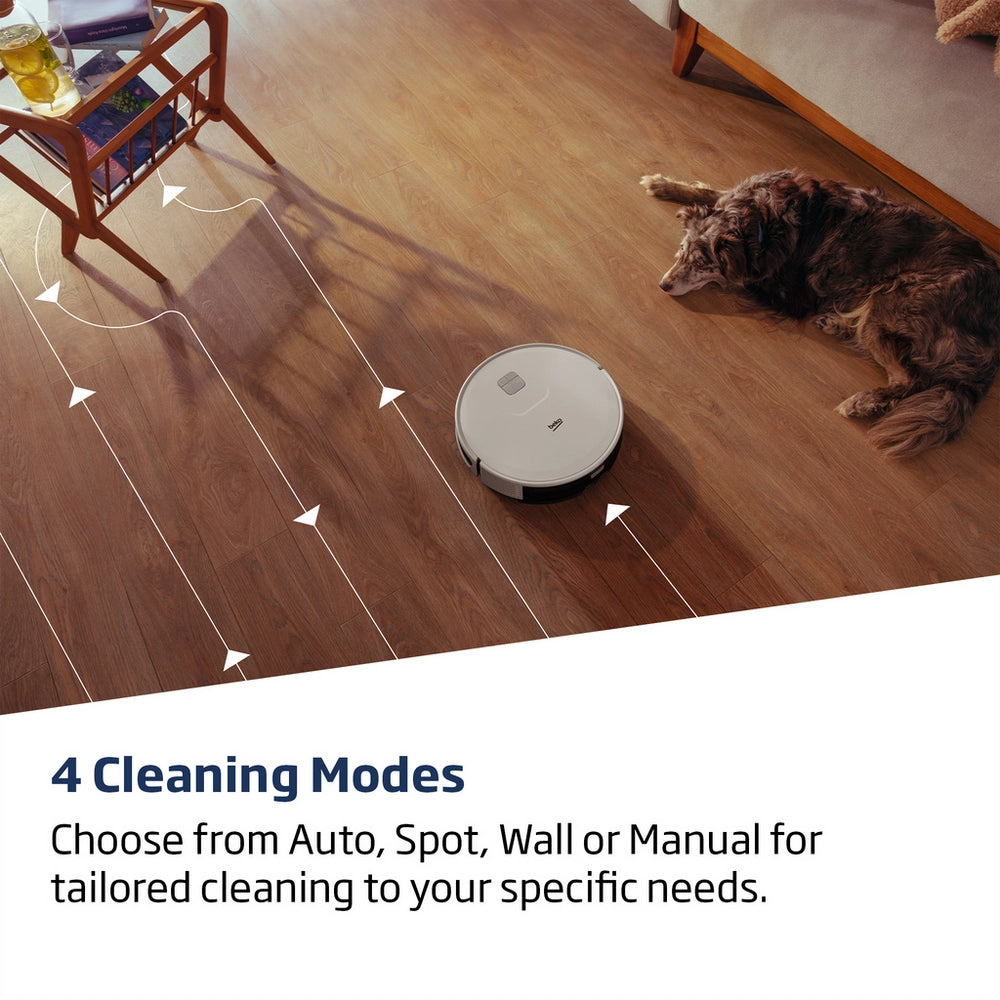 Beko VRR60314VW Robot Vacuum Cleaner - 150 Minutes Run Time - White