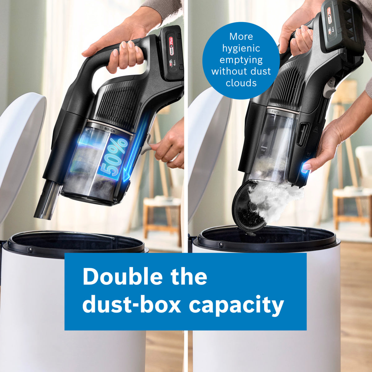 Bosch Unlimited 10 BBS1041GGB Cordless Handstick Vacuum Cleaner - 80 Minutes Runtime - Graphite