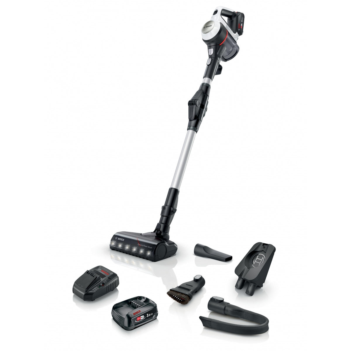 Bosch Unlimited 7 BCS712GB Cordless Vacuum Cleaner with Dual Battery - 80 Minutes Run Time - White & Black