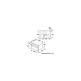 Bosch CMA583MS0B Series 4 Built-In Combination Microwave - Stainless Steel