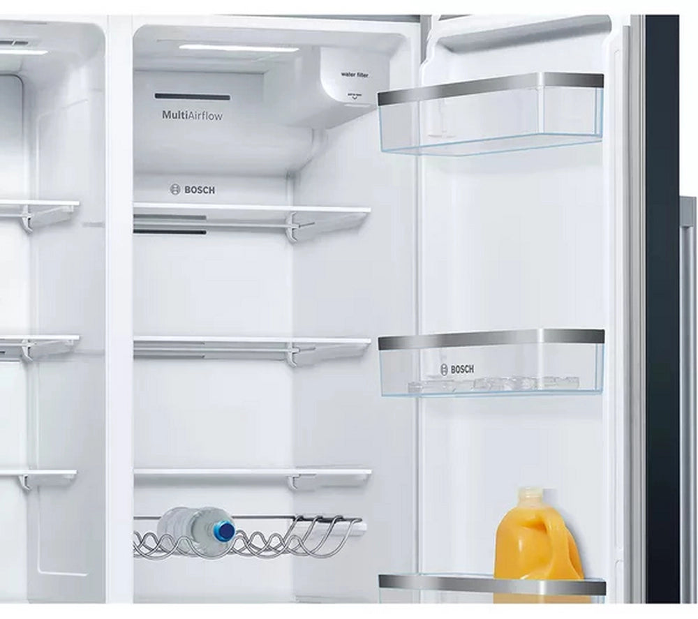 Bosch KAD93ABEP 70/30 Total No Frost, American Fridge-freezer - Black