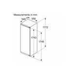Bosch KIR81VFE0G 54.1cm Integrated Tall Larder Fridge