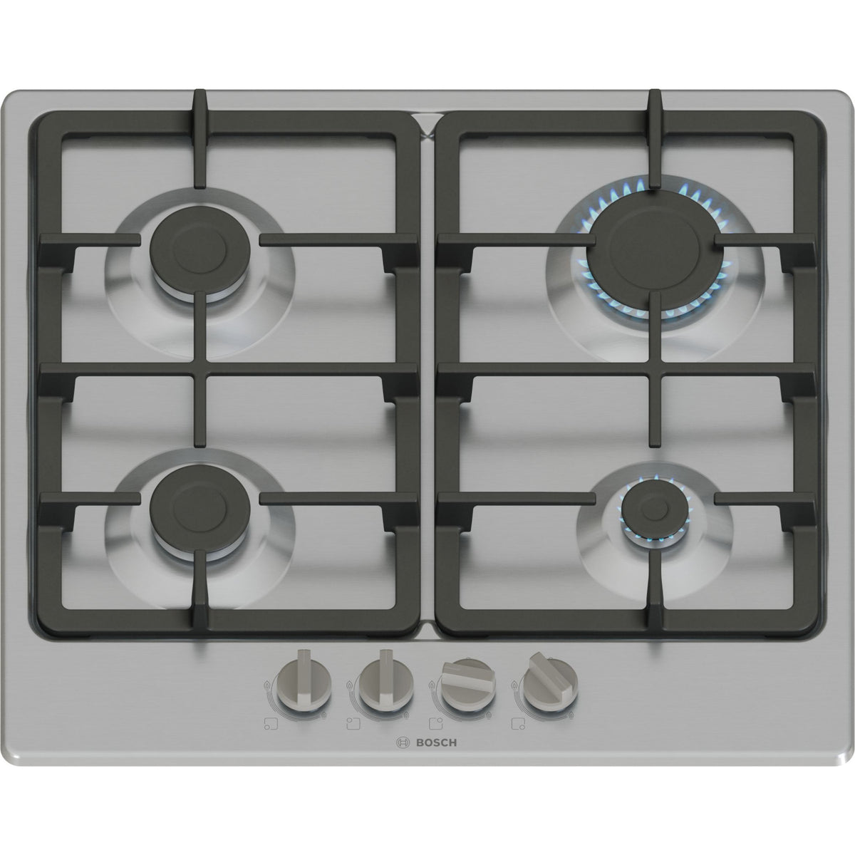 Bosch PGP6B5K90 60cm Gas Hob - Stainless steel