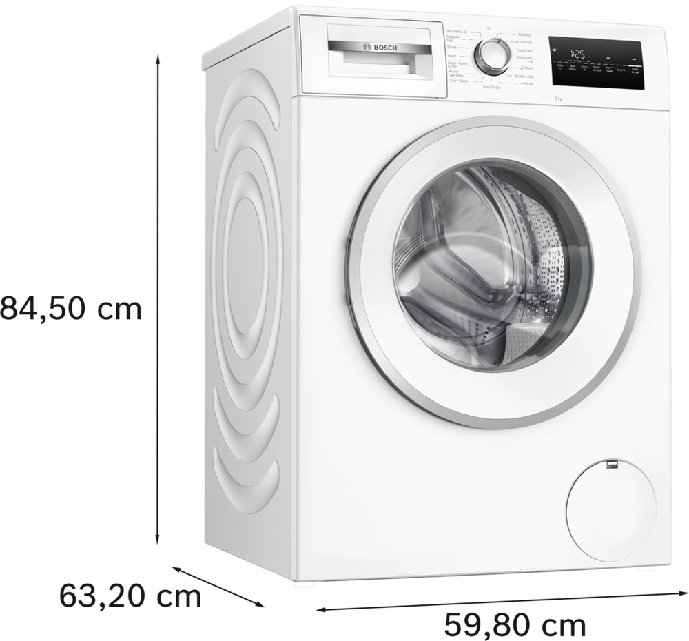 Bosch WAN28255GB 9kg 1400 Spin Washing Machine - White