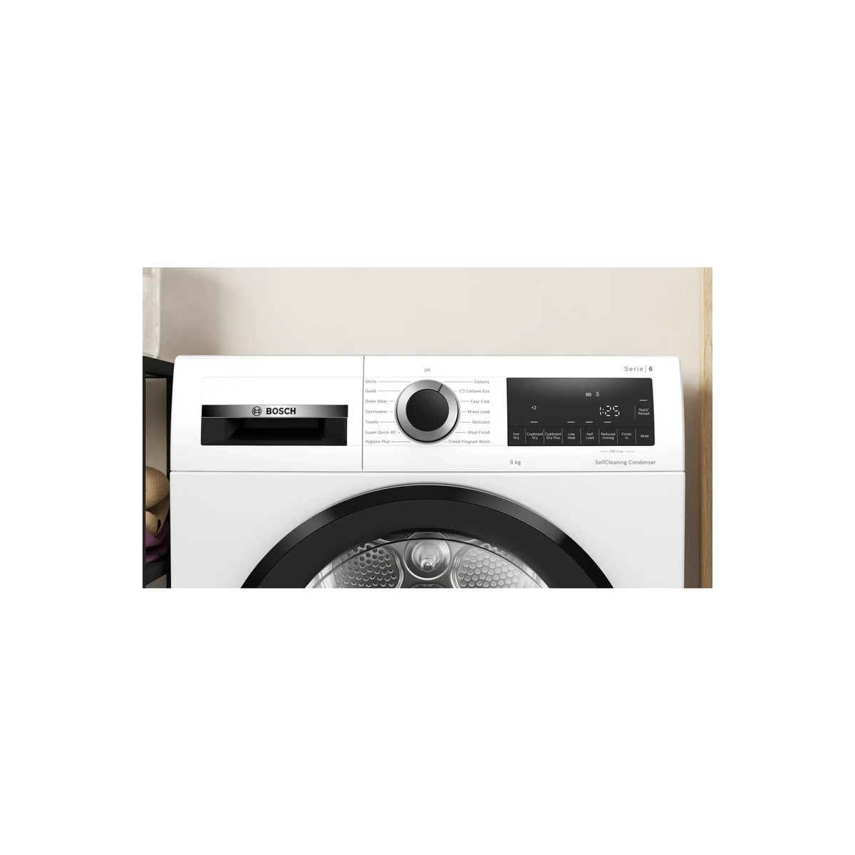 Bosch WQG24502GB 9kg Heat Pump Tumble Dryer - White