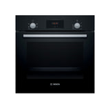 Bosch HHF113BA0B 59.4cm Built In Electric Single Oven With 3D Hot Air - Black