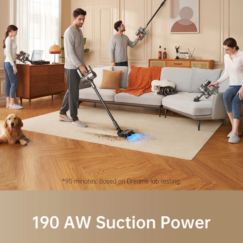 Dreame DRMVTV97A R20 Cordless Stick Vacuum - 90 Minutes Run Time - Grey