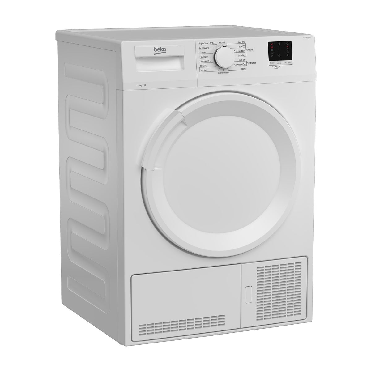 Beko DTLCE80041W 8kg Condenser Tumble Dryer - White