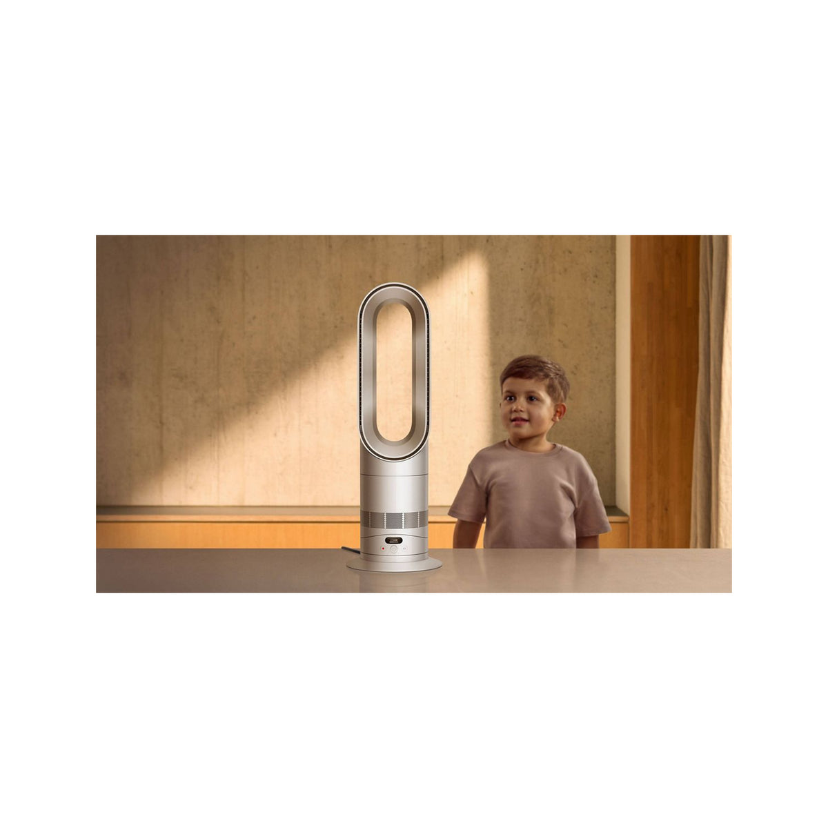 Dyson 330HF1 Hot+Cool Remote Link Pre-heat heater and Cooling Fan - White/Nickel