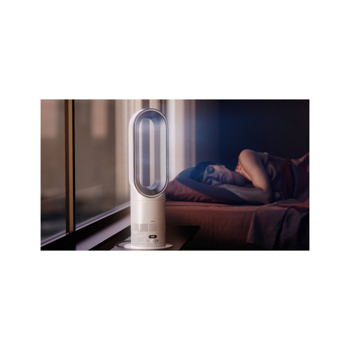 Dyson 330HF1 Hot+Cool Remote Link Pre-heat heater and Cooling Fan - White/Nickel
