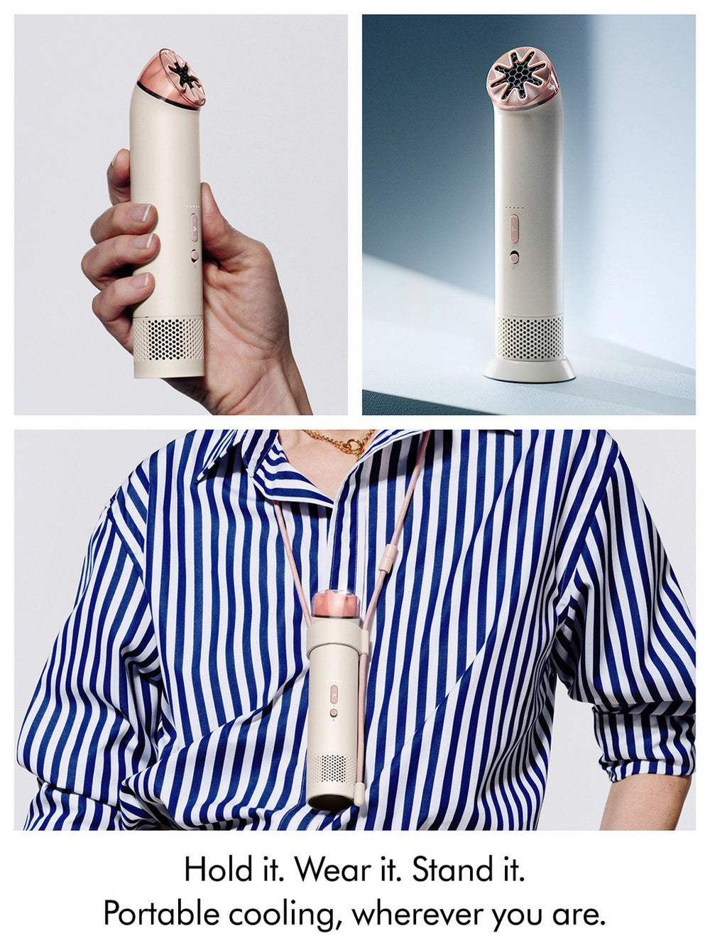 Dyson PF01-ST (641010-01) HushJetTM Mini Cool - Stone / Blush