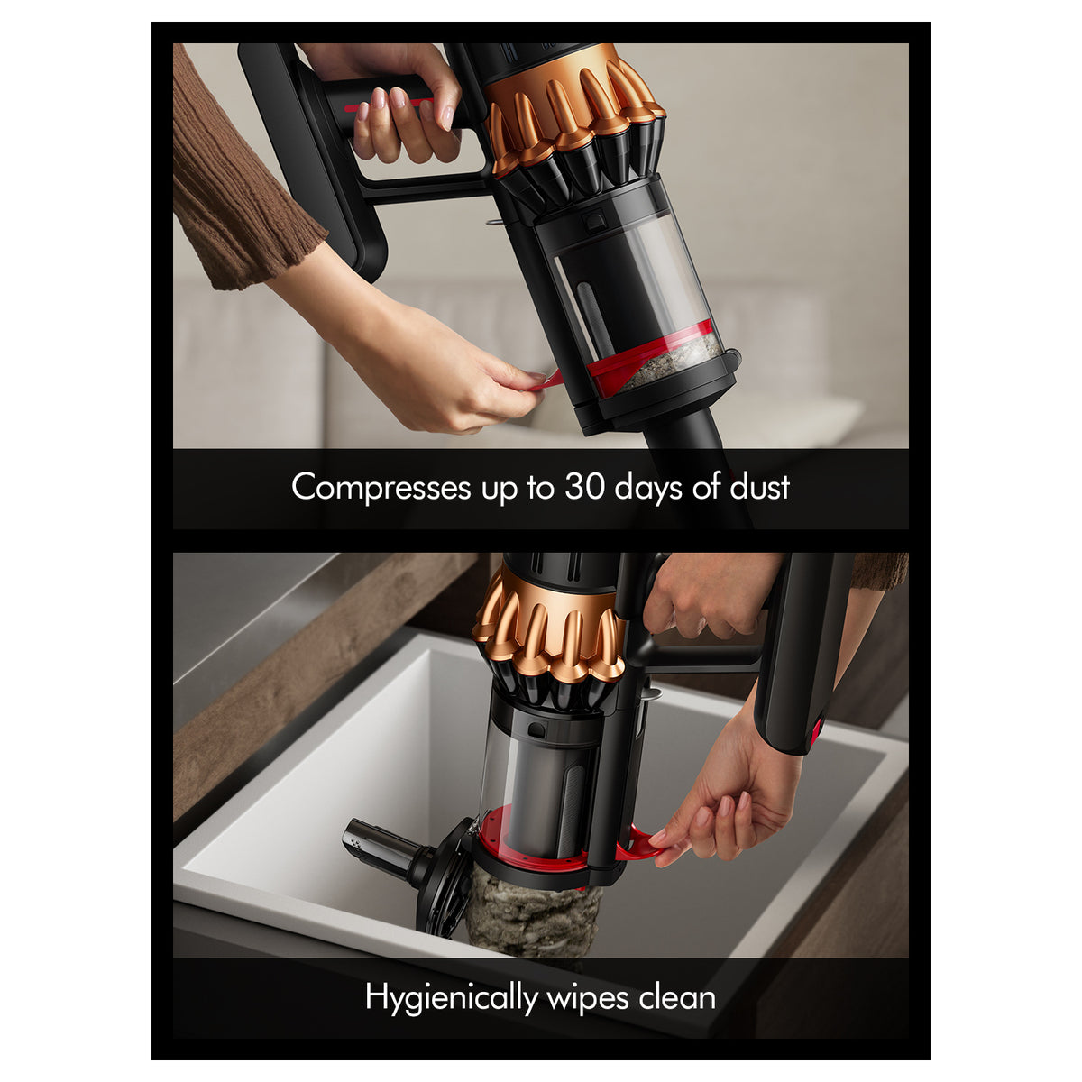 Dyson V16PISTANMLSUB Piston Animal Submarine™ wet and dry vacuum cleaner - Black/ Copper