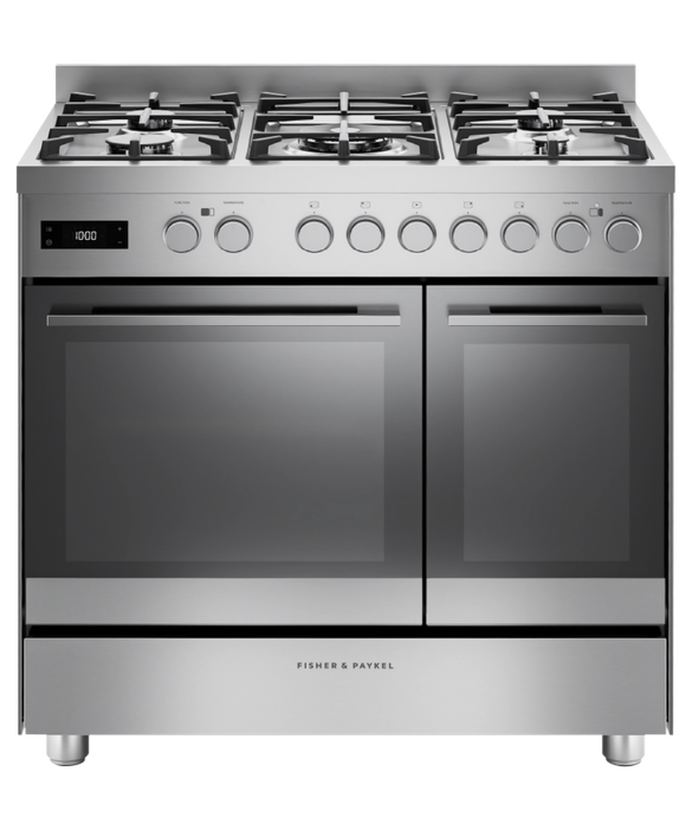Fisher & Paykel OR90L7DBGFX2 Series 7 Dual Fuel 5 Burner Range Cooker - Stainless Steel
