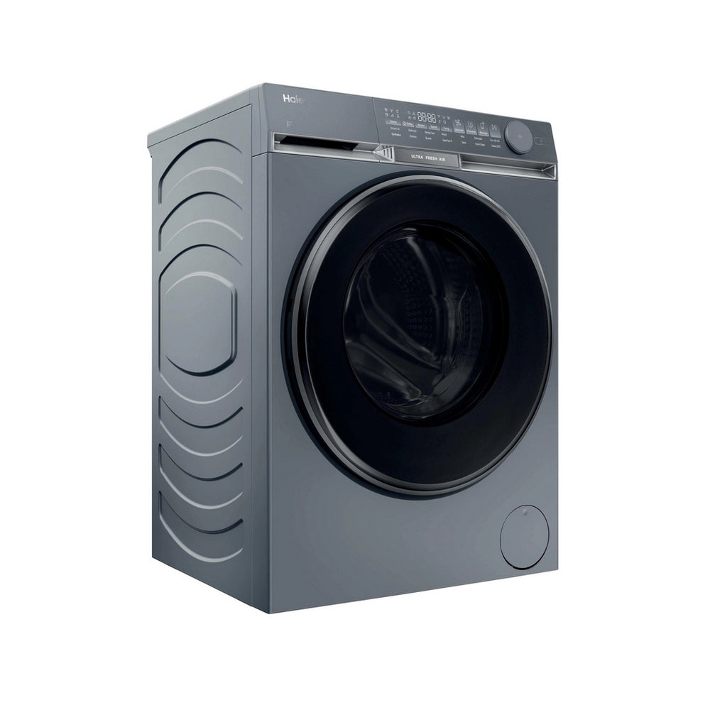 Haier HW100-B14387GUUK 10kg, 1400 Spin Washing Machine - Graphite