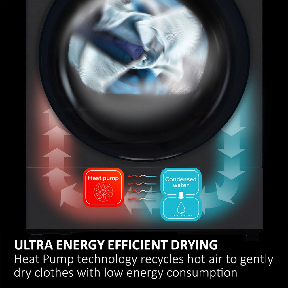 HAIER X Series 5 Plus HD90 D357AGU1-U WiFi-enabled 9kg Heat Pump Tumble Dryer - Graphite