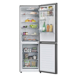 Haier 2D 60 Serie 3 HDPR3618DNPK 355L Total No Frost Fridge Freezer - Stainless Steel