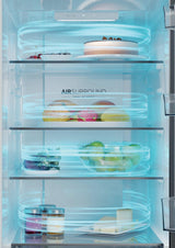 Haier 2D 60 Serie 3 HDPR3618DNPK 355L Total No Frost Fridge Freezer - Stainless Steel