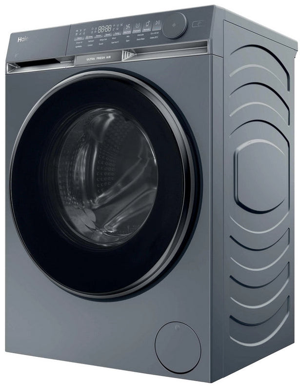 Haier HW100-B14387GUUK 10kg, 1400 Spin Washing Machine - Graphite