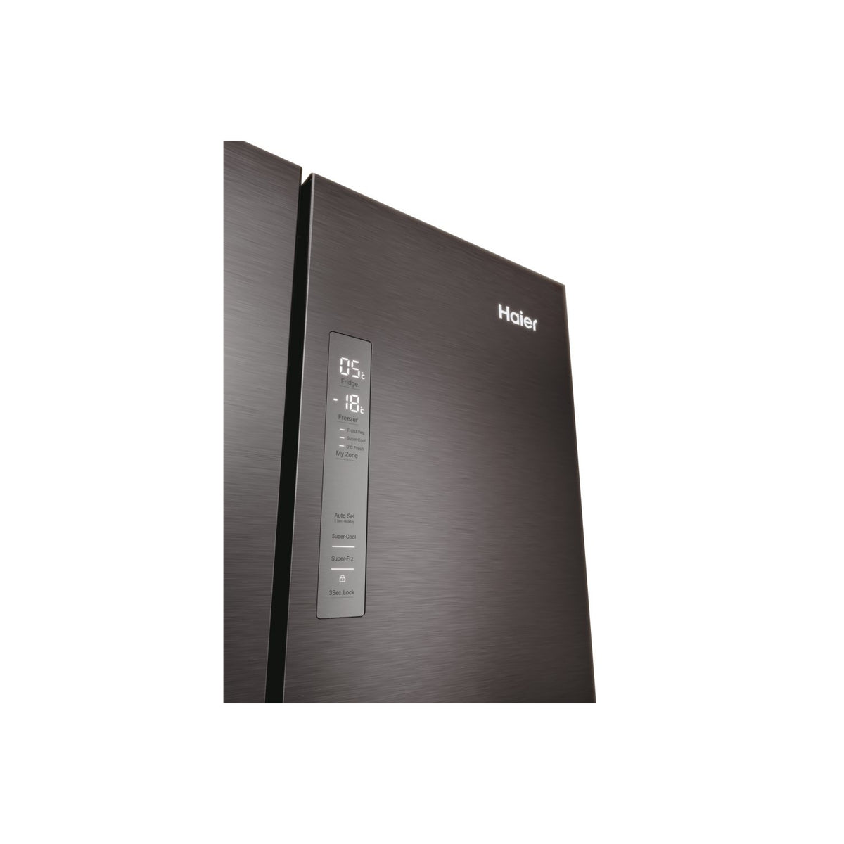 Haier HFR3718ENMD 70cm 60/40 Total No Frost Fridge Freezer - Dark Inox