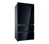 Haier HFR79F19DFGB No Frost Multi-Door Fridge Freezer - Glass Inox Look