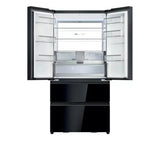 Haier HFR79F19DFGB No Frost Multi-Door Fridge Freezer - Glass Inox Look