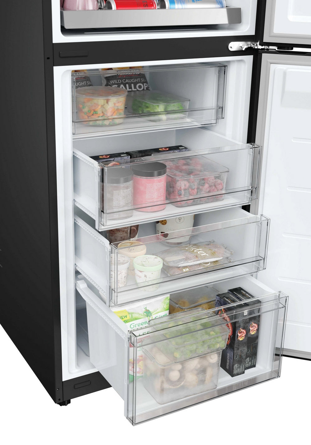 Hoover HONCQ3T518ENTK Total No Frost Fridge Freezer - Black