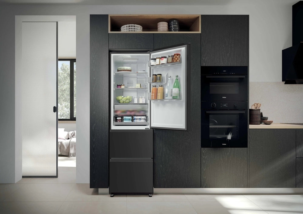 Haier HTR3518ENMTK 60/40 Fridge Freezer - Black