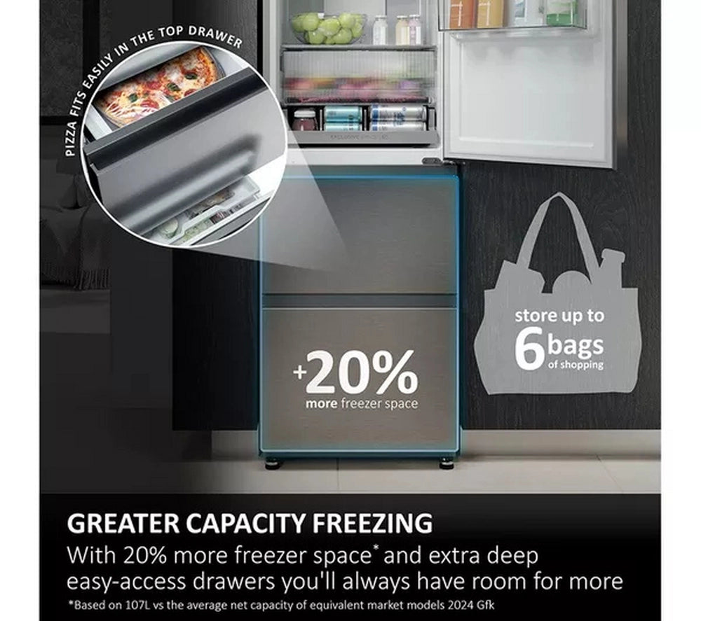 Haier HTR3518ENMWK 60/40 Total Frost Free Fridge Freezer - White