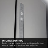 Haier HTW5618EWMG 60/40 Fridge Freezer - Silver