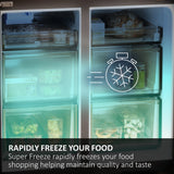 Haier HTW5618EWMG 60/40 Fridge Freezer - Silver