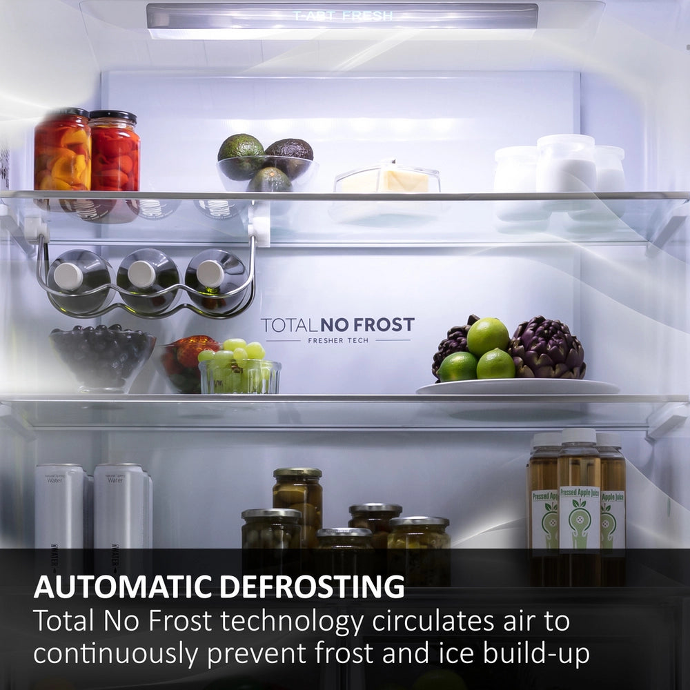 Haier HTW5618EWMG 60/40 Fridge Freezer - Silver