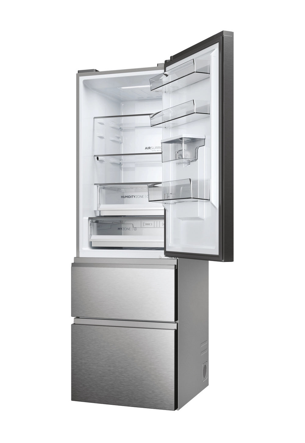 Haier HTW5618EWMG 60/40 Fridge Freezer - Silver