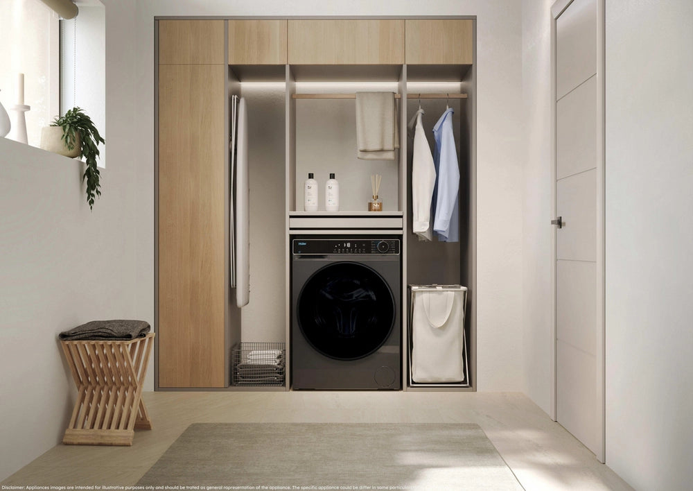 Haier HWD90BP14357GTUK 9kg/5kg 1400 Spin Washer Dryer - Graphite