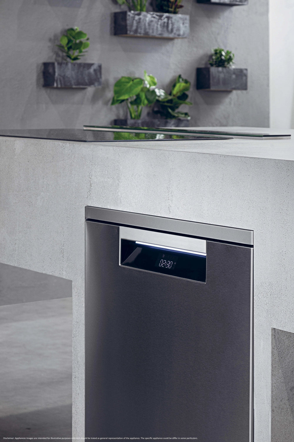 Haier XF 6B2M3BX-80 Dishwasher - Silver - 16 Place Settings