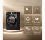 Hisense 3S Series DH3S802BB3 WiFi-enabled 8kg Heat Pump Tumble Dryer - Black