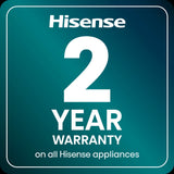 Hisense HDCEC5C10B 50cm Double Oven Electric Cooker with Ceramic Hob - Black