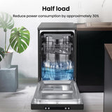 Hisense HS523E15BUK Slimline Dishwasher - Black - 10 Place Settings