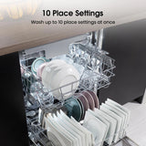 Hisense HS523E15WUK Slimline Dishwasher - White - 10 Place Settings