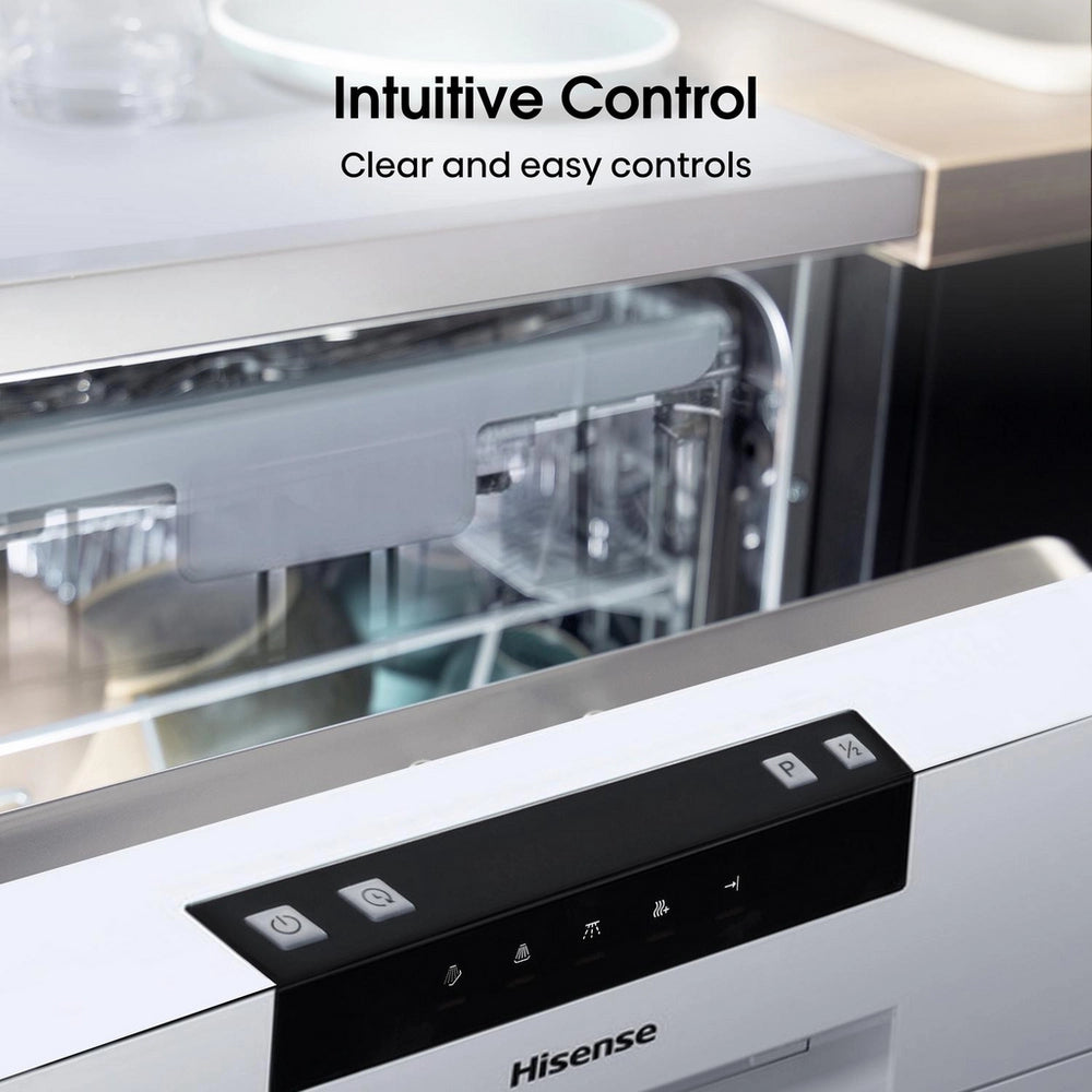 Hisense HS523E15WUK Slimline Dishwasher - White - 10 Place Settings