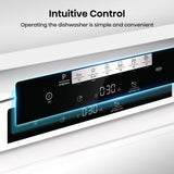 Hisense HS642D90WUK Full-Size Dishwasher - White - 14 Place Settings
