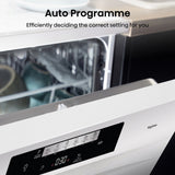 Hisense HS642D90WUK Full-Size Dishwasher - White - 14 Place Settings